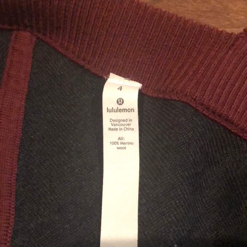 NWT Lululemon Reverse Me Wrap Sweater - Picture 4 of 5